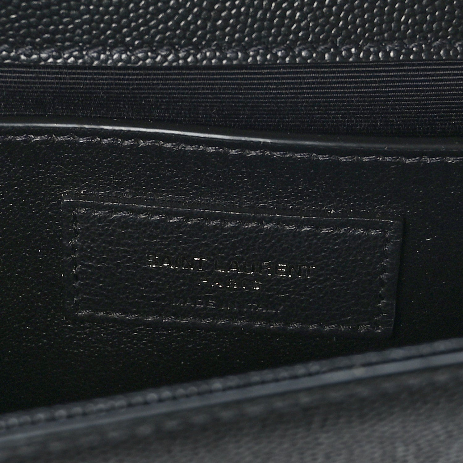Saint Laurent Grain De Poudre Medium Classic Monogram Monochrome Kate Satchel Black 7 of 10
