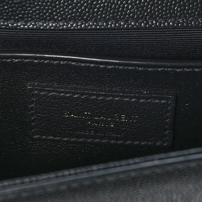 Saint Laurent Grain De Poudre Medium Classic Monogram Monochrome Kate Satchel Black 7 of 10