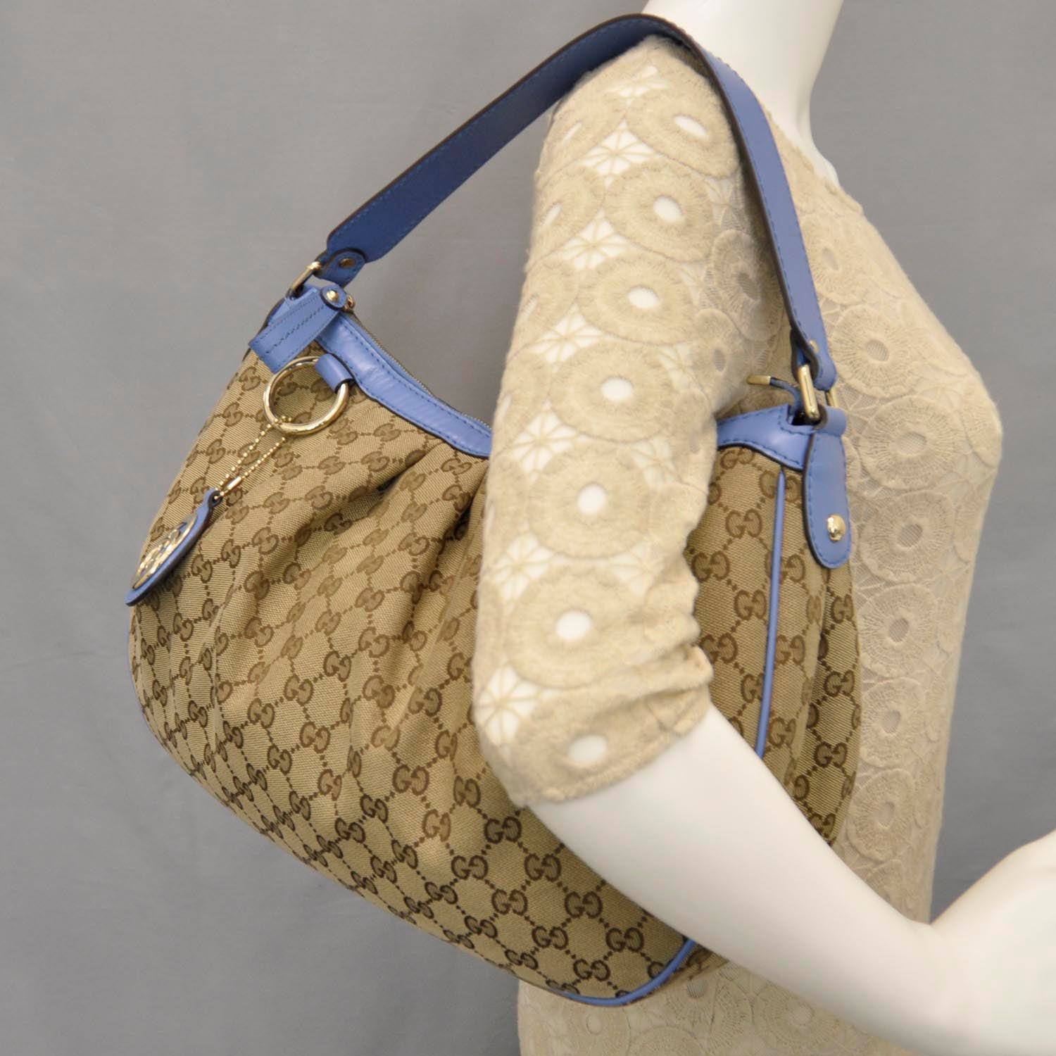 Gucci Monogram Medium Sukey Hobo 2 of 14