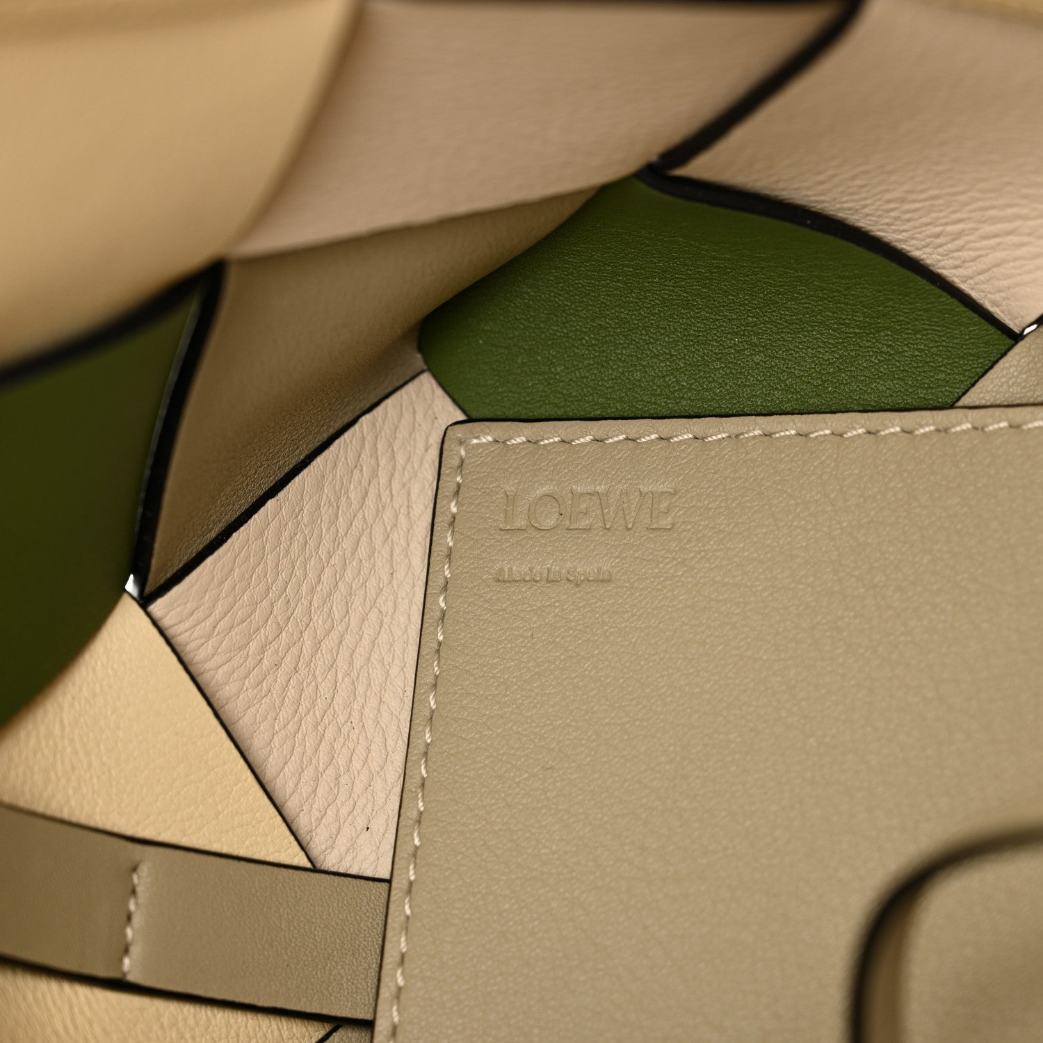 Loewe Calfskin Woven Small The Surplus Collection Basket Bag Avocado Ivory 6 of 10