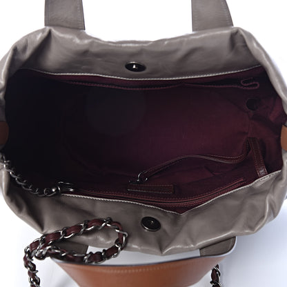 Chanel Iridescent Calfskin Quilted Small In The Mix Tote Grey 5 of 9