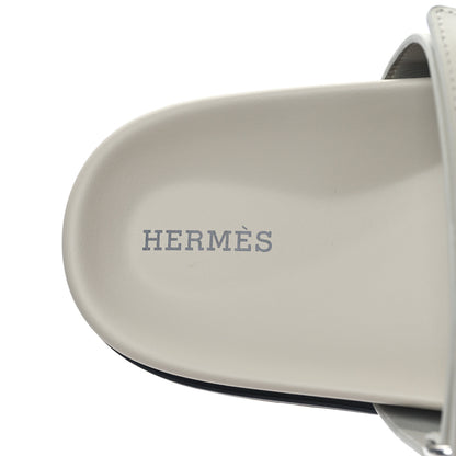 Hermes Calfskin Womens Chypre Sandals 40 Beige Esquisse 7 of 8