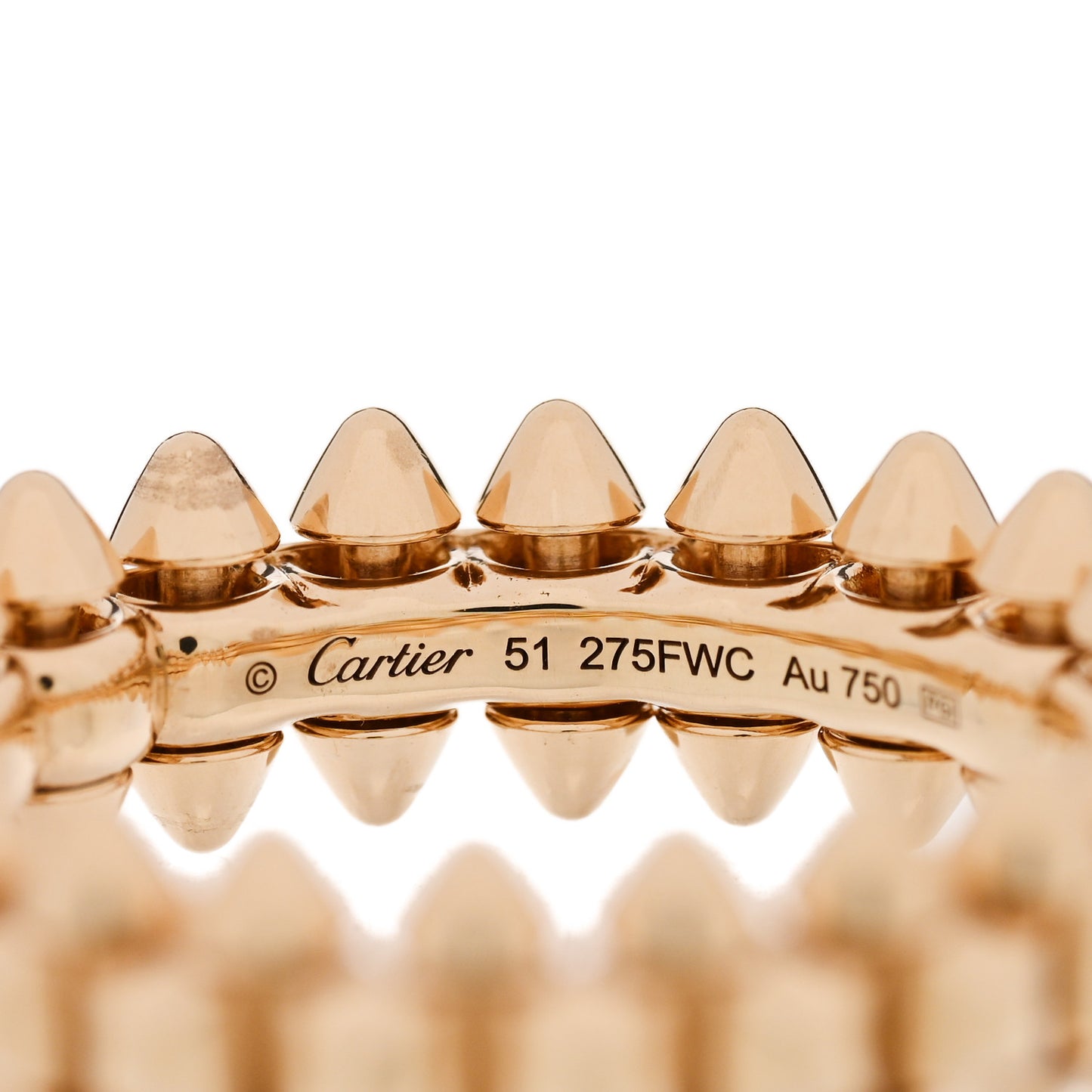 18K Yellow Gold SM Clash De Cartier Ring 51 5.75