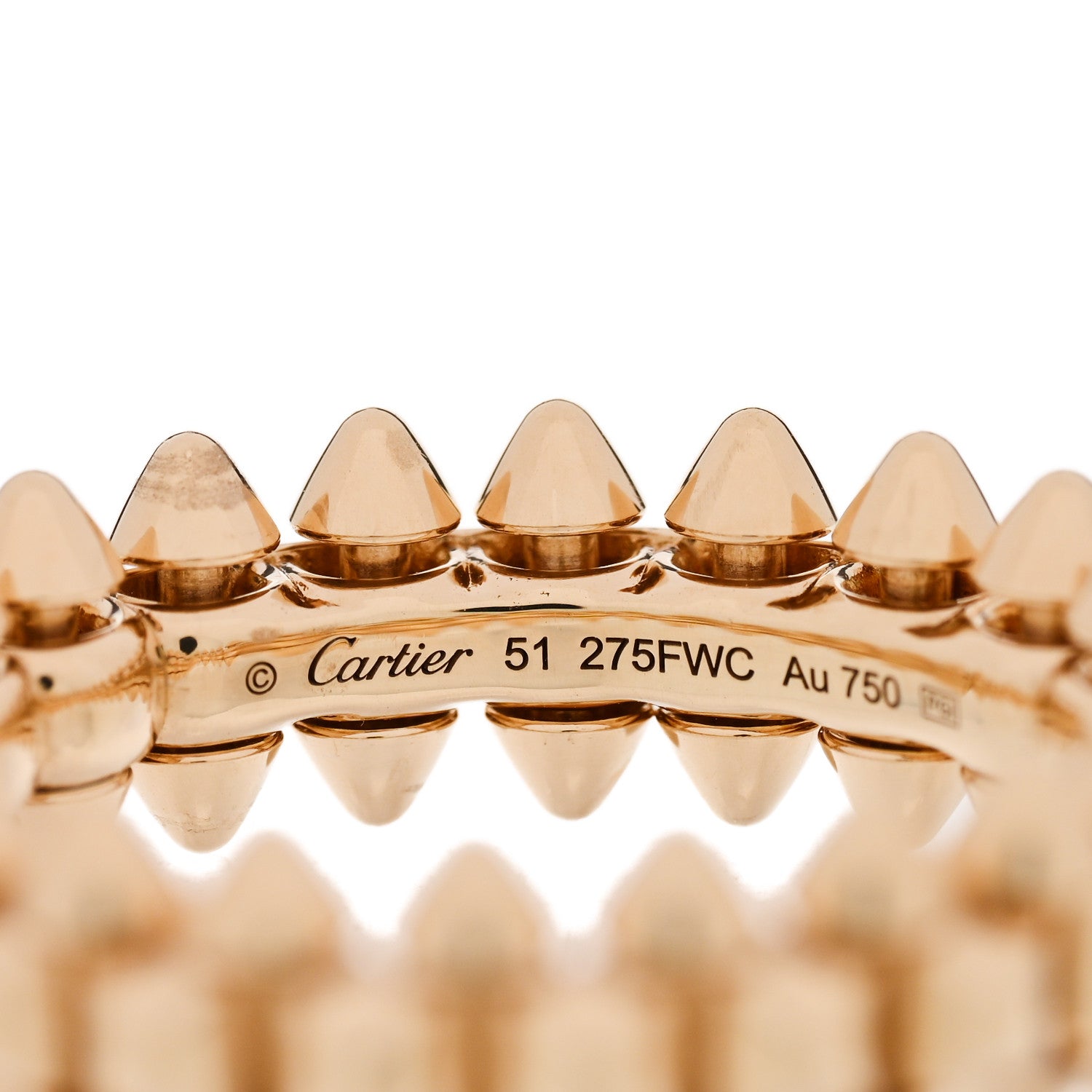 Cartier 18K Yellow Gold SM Clash De Cartier Ring 51 5.75 4 of 4
