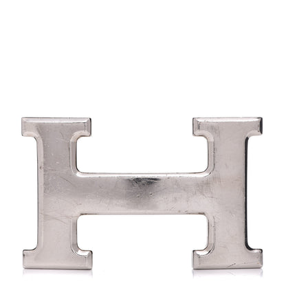 Hermes Polished Palladium 32mm H Belt Buckle 1 of 5