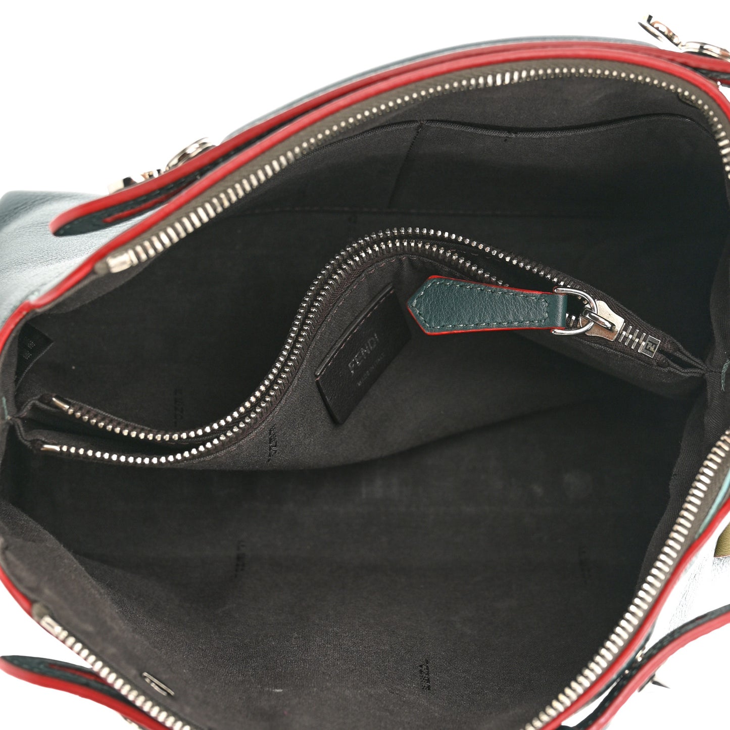 Vitello Dolce Oval Waves Tail Medium By The Way Boston Bag Verde Inglese Multicolor