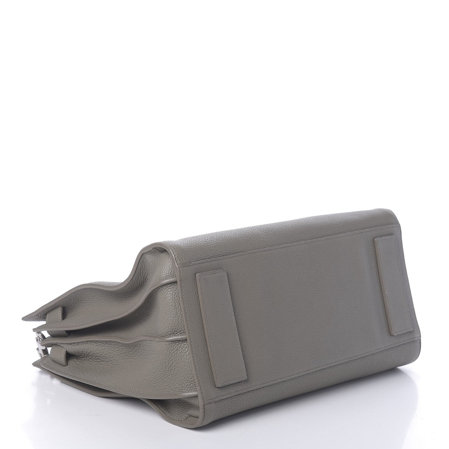 Grained Calfskin Medium Supple Sac De Jour Kaki Militaire