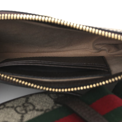 Gucci GG Supreme Monogram Web Ophidia Utility Belt Bag 85 34 Beige Ebony New Acero 5 of 11