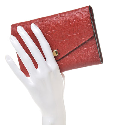 Louis Vuitton Empreinte Compact Curieuse Wallet Cherry 2 of 8