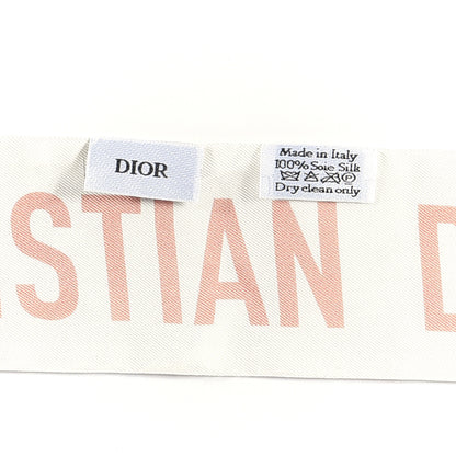 Christian Dior Silk Toile De Jouy Mitzah Scarf Pink 6 of 6