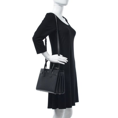 Saint Laurent Grained Calfskin Baby Sac De Jour Black 2 of 9