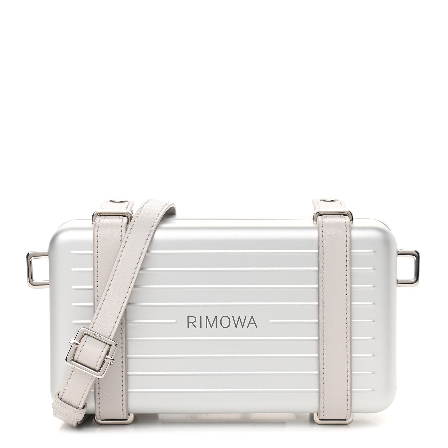 Christian Dior X RIMOWA Aluminum Personal Clutch On Strap Silver 1 of 10