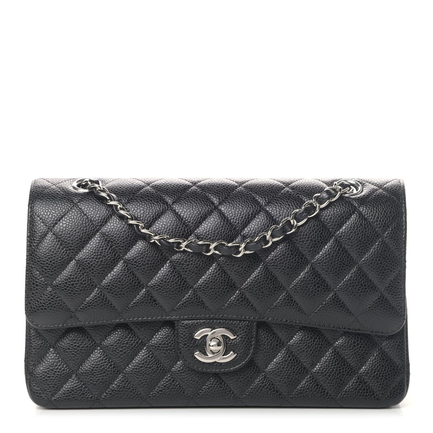 Chanel Caviar Quilted Medium Double Flap Black 1 of 5