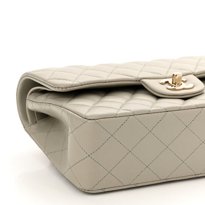 Chanel Lambskin Quilted Small Double Flap Grey 9 of 11