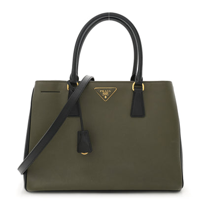 Prada Saffiano Lux Medium Tote Militaire 1 of 14