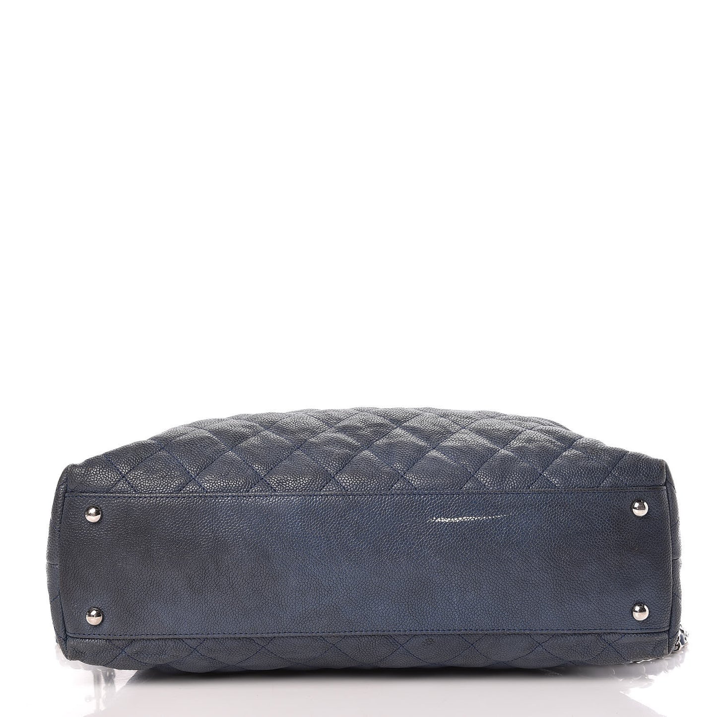 Caviar Quilted French Riviera Hobo Blue