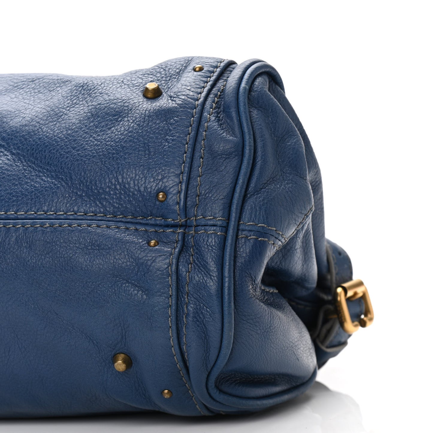 Calfskin Paddington Satchel Blue