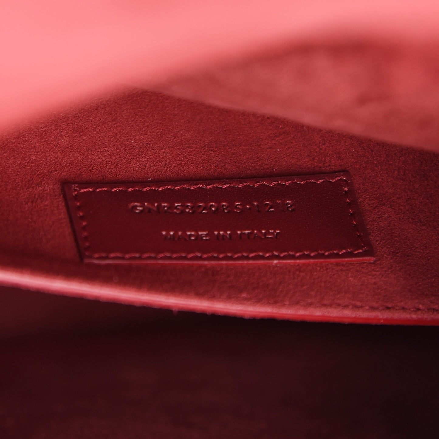 Calfskin Betty Messenger Red