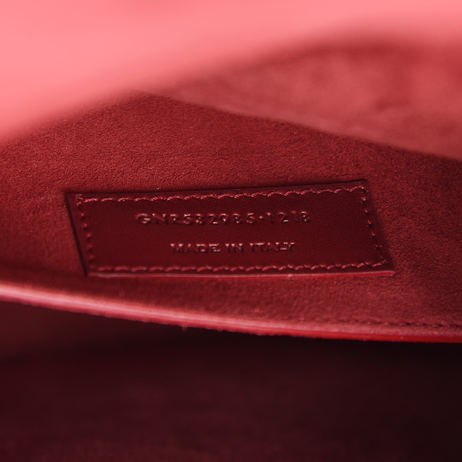 Saint Laurent Calfskin Betty Messenger Red 6 of 10