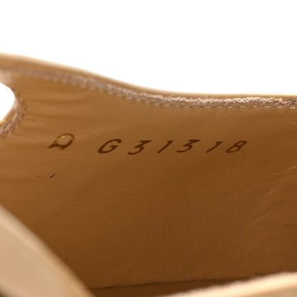 Chanel Goatskin Grosgrain Cap Toe CC Slingback Pumps 37.5 Beige Black 8 of 8