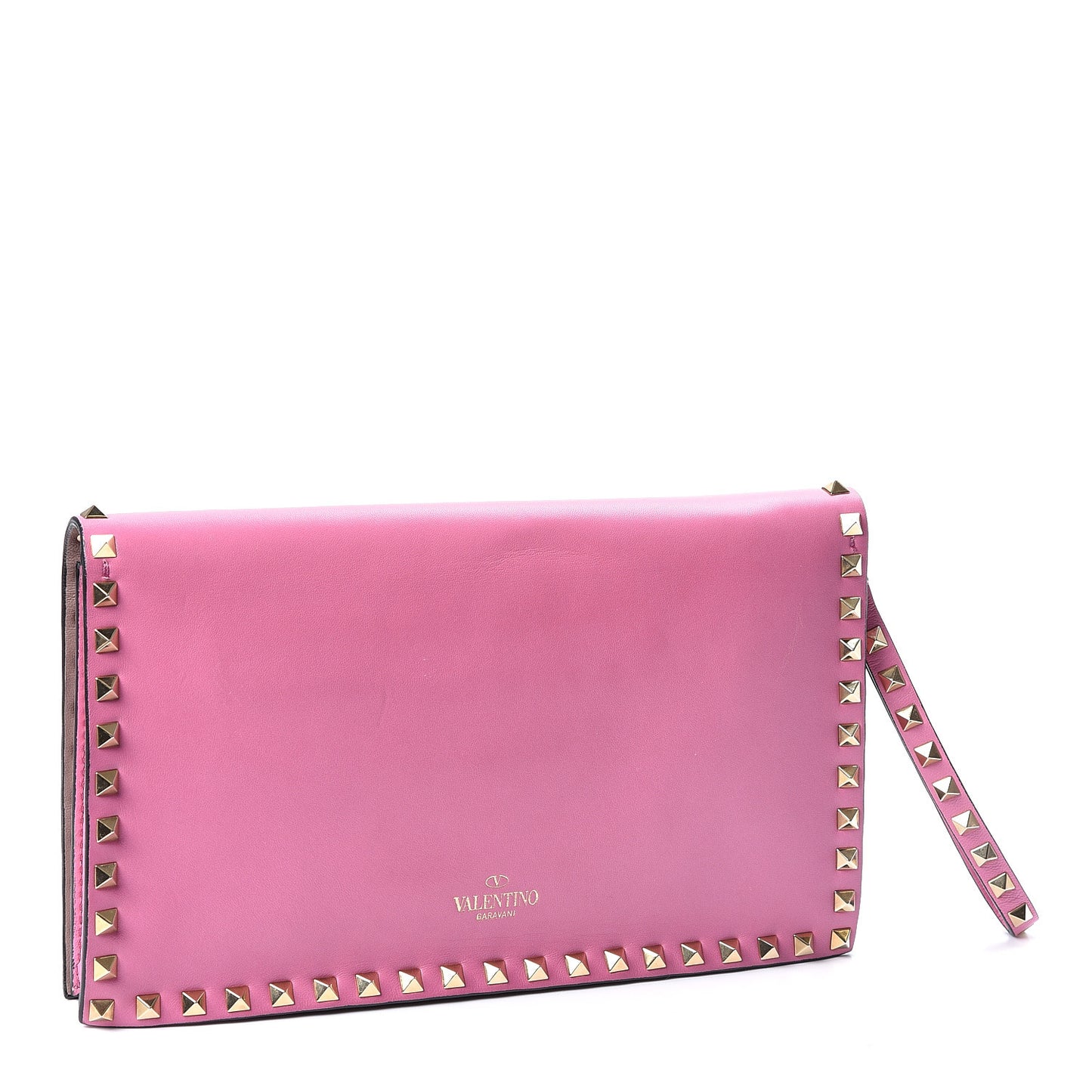 Nappa Rockstud Wristlet Clutch Ninphea