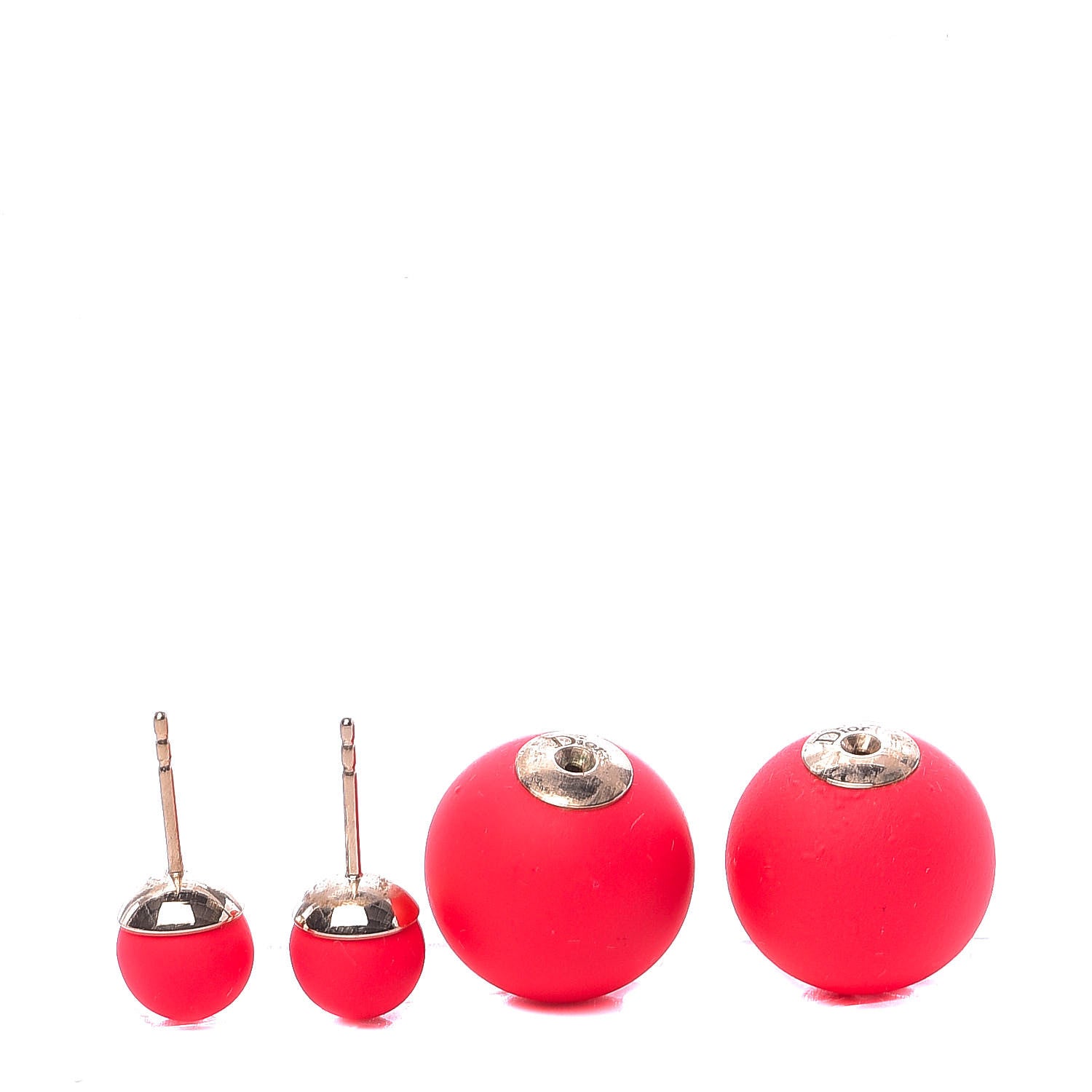 Christian Dior Mise En Dior Tribal Earrings Matte Pink 3 of 8