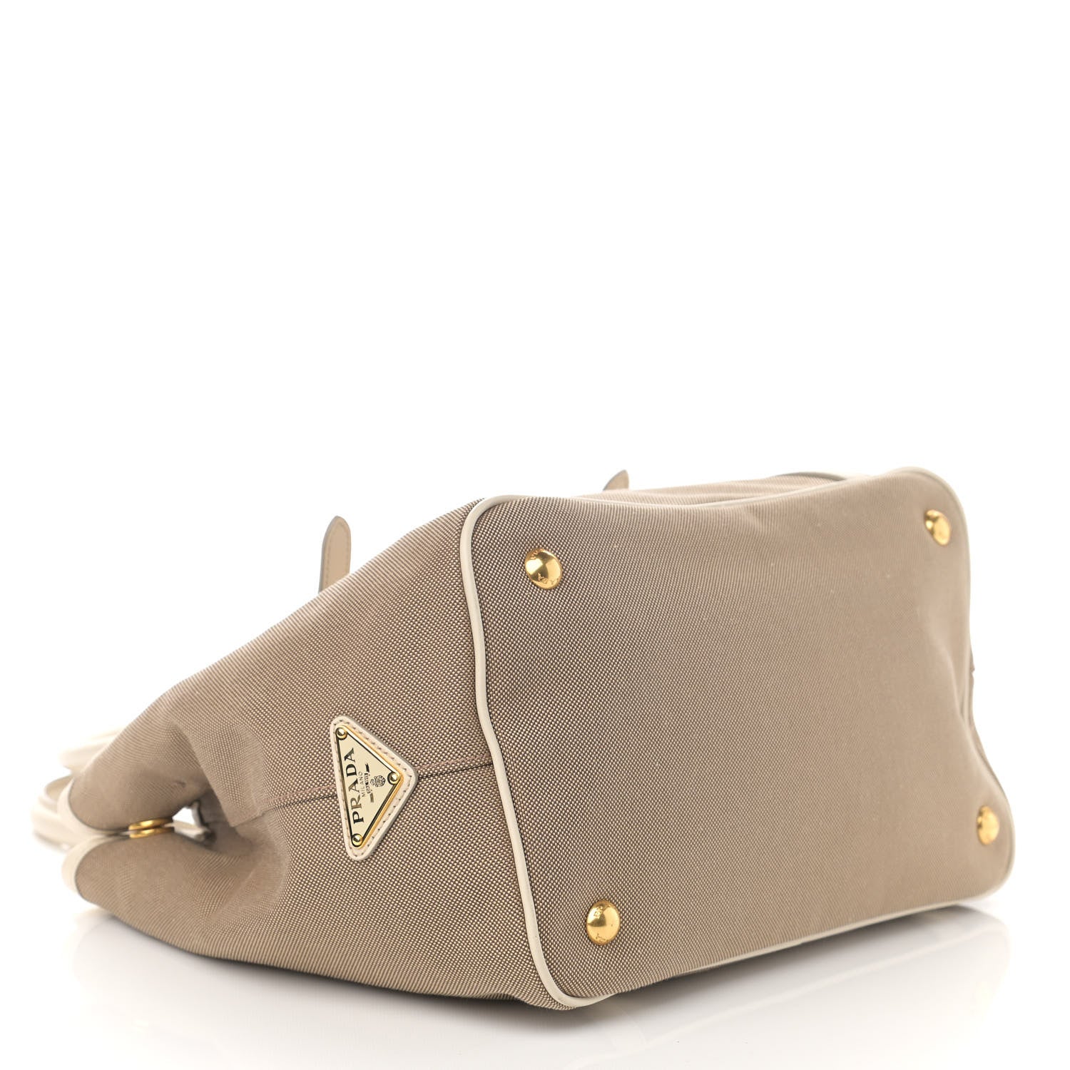 Prada Jacquard Logo Tote Corda Talco 4 of 11