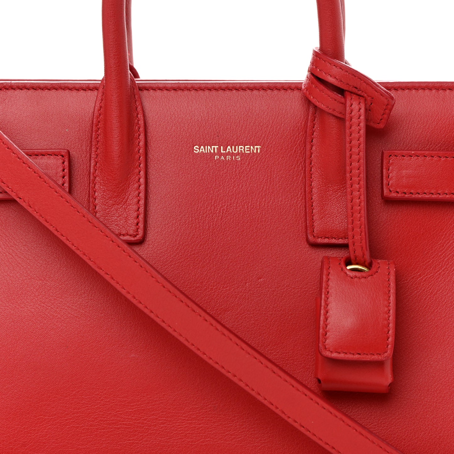 Calfskin Nano Sac De Jour Lipstick Red