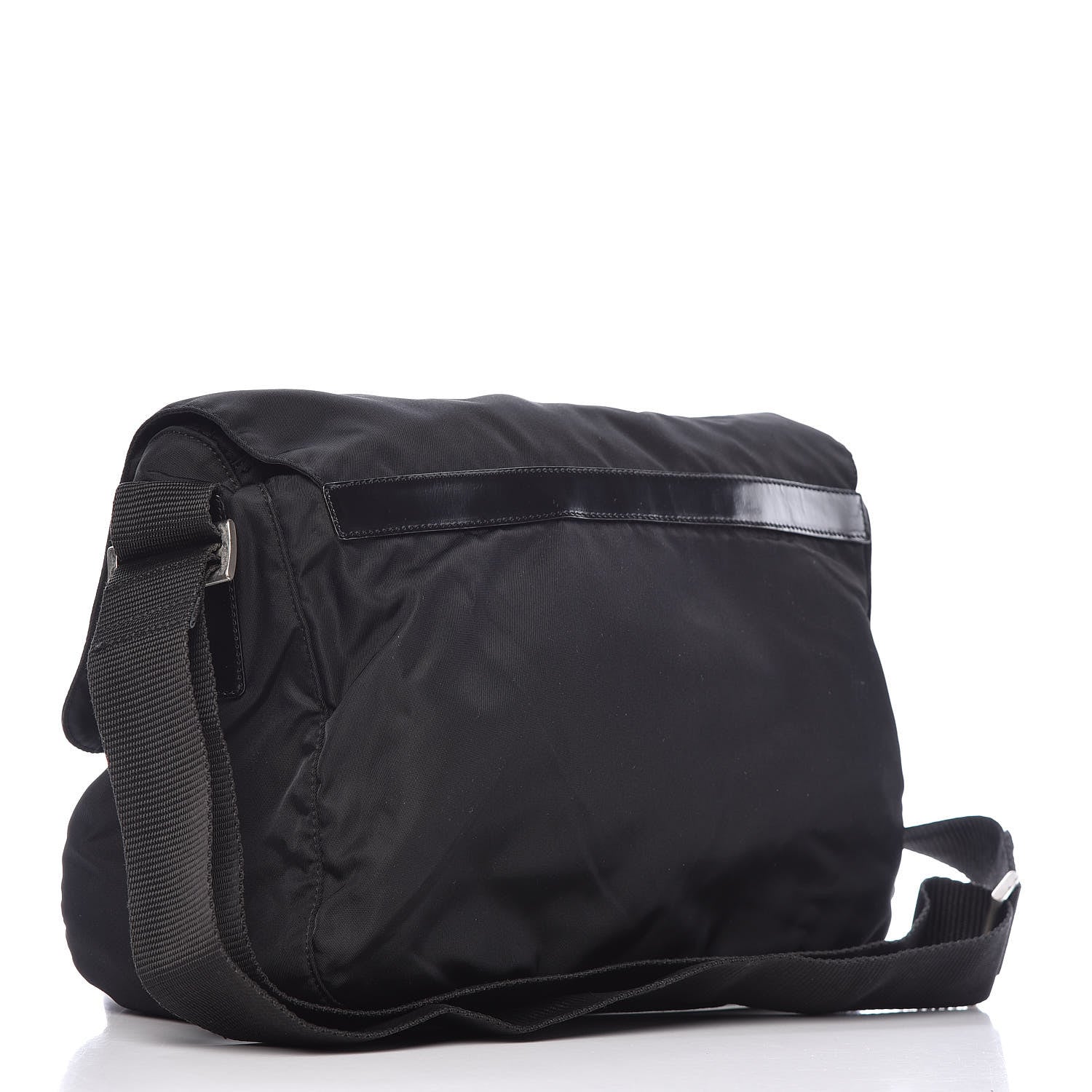 Prada Tessuto Nylon Messenger Bag Black 3 of 10