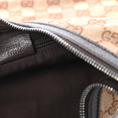 Gucci Monogram Medium Half Moon Hobo Dark Brown 9 of 15