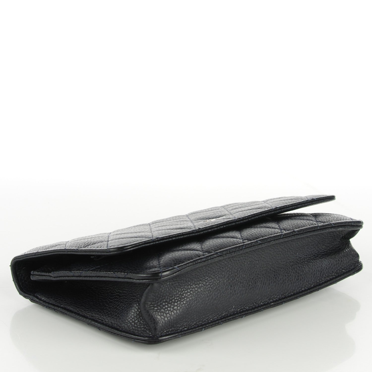Chanel Caviar Quilted Wallet on Chain WOC Navy 4 of 8