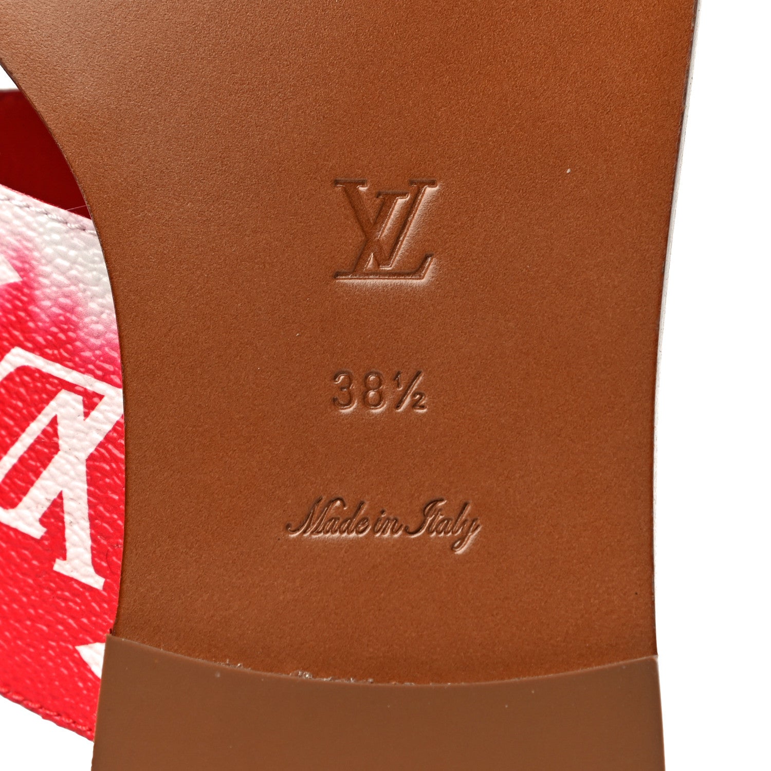 Louis Vuitton Monogram Escale Palma Sandals 38.5 Rouge 10 of 14