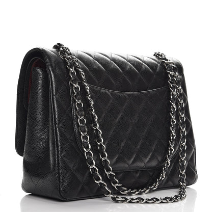 Chanel Caviar Quilted Maxi Double Flap Black 4 of 9