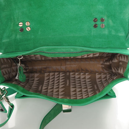 Proenza Schouler Suede Tiny PS1 Fringe Satchel Aloe 5 of 7