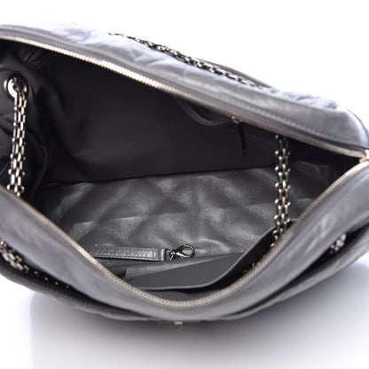 Chanel Aged Calfskin Quilted Large Reissue Camera Case Grey 5 of 20