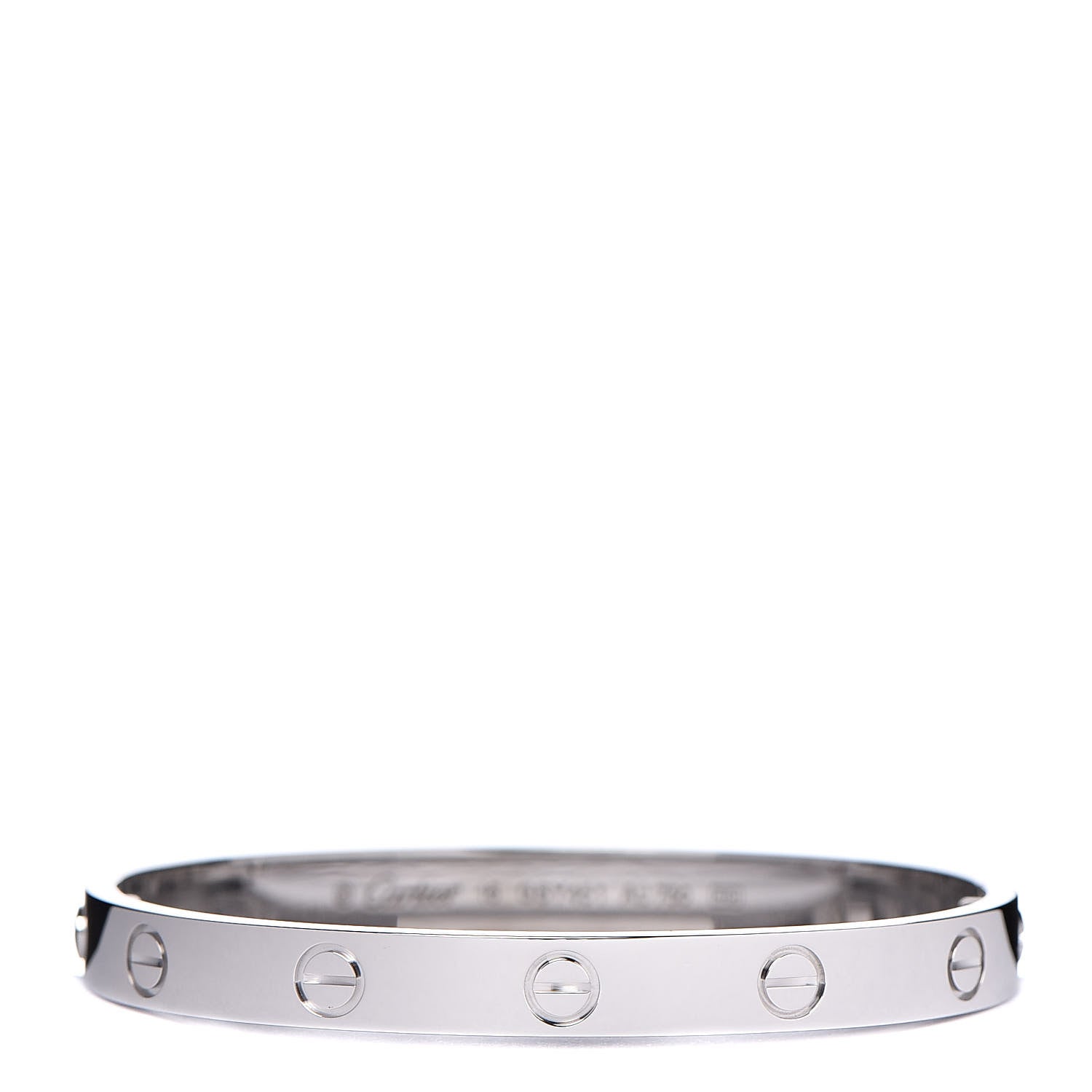 Cartier 18K White Gold LOVE Bracelet 16 1 of 7