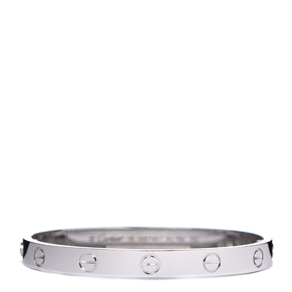 Cartier 18K White Gold LOVE Bracelet 16 1 of 7