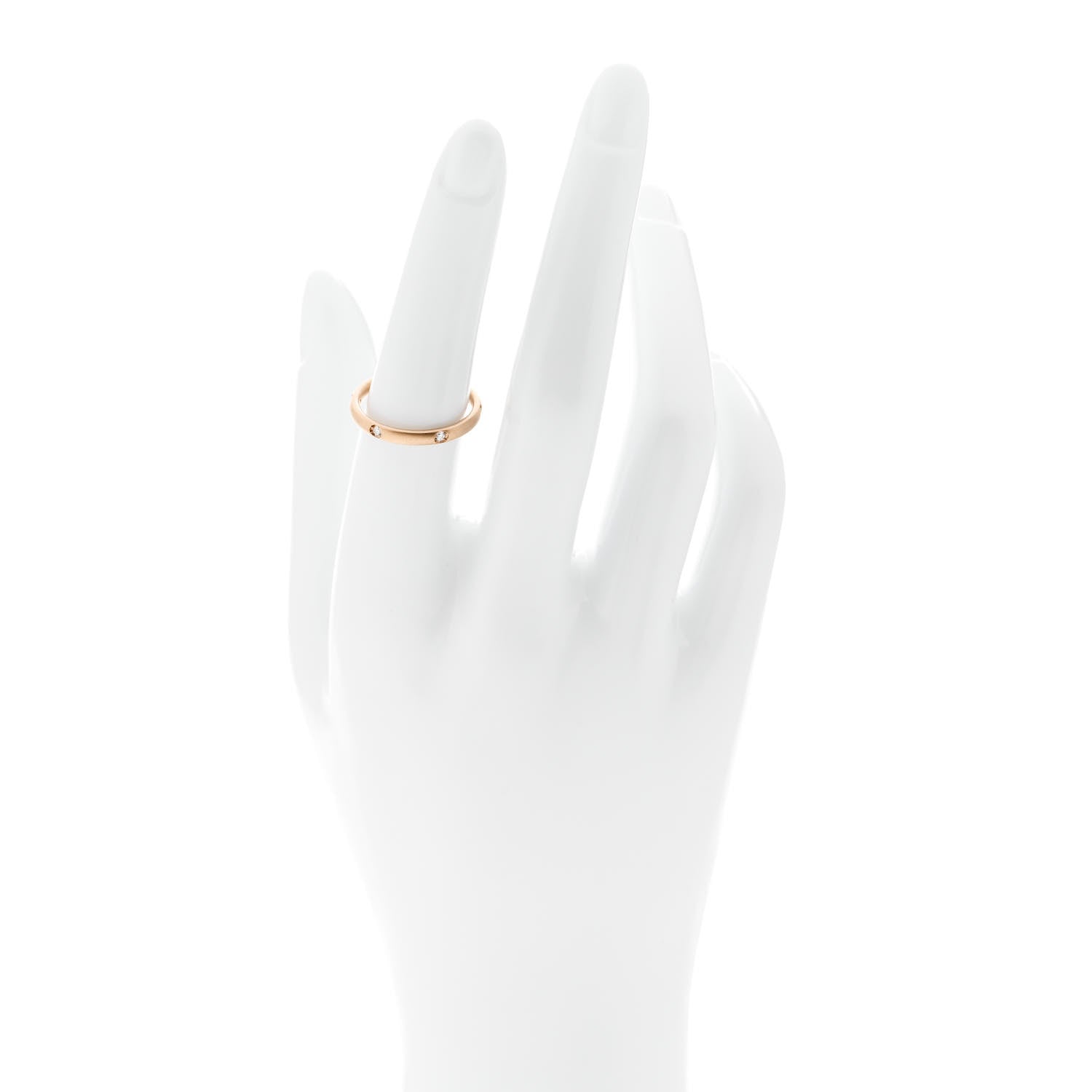 Pomellato 18K Rose Gold Diamond Lucciole Band Ring 53 6.25 2 of 6