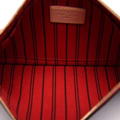 Louis Vuitton Monogram Neverfull MM GM Pochette Cherry 3 of 10