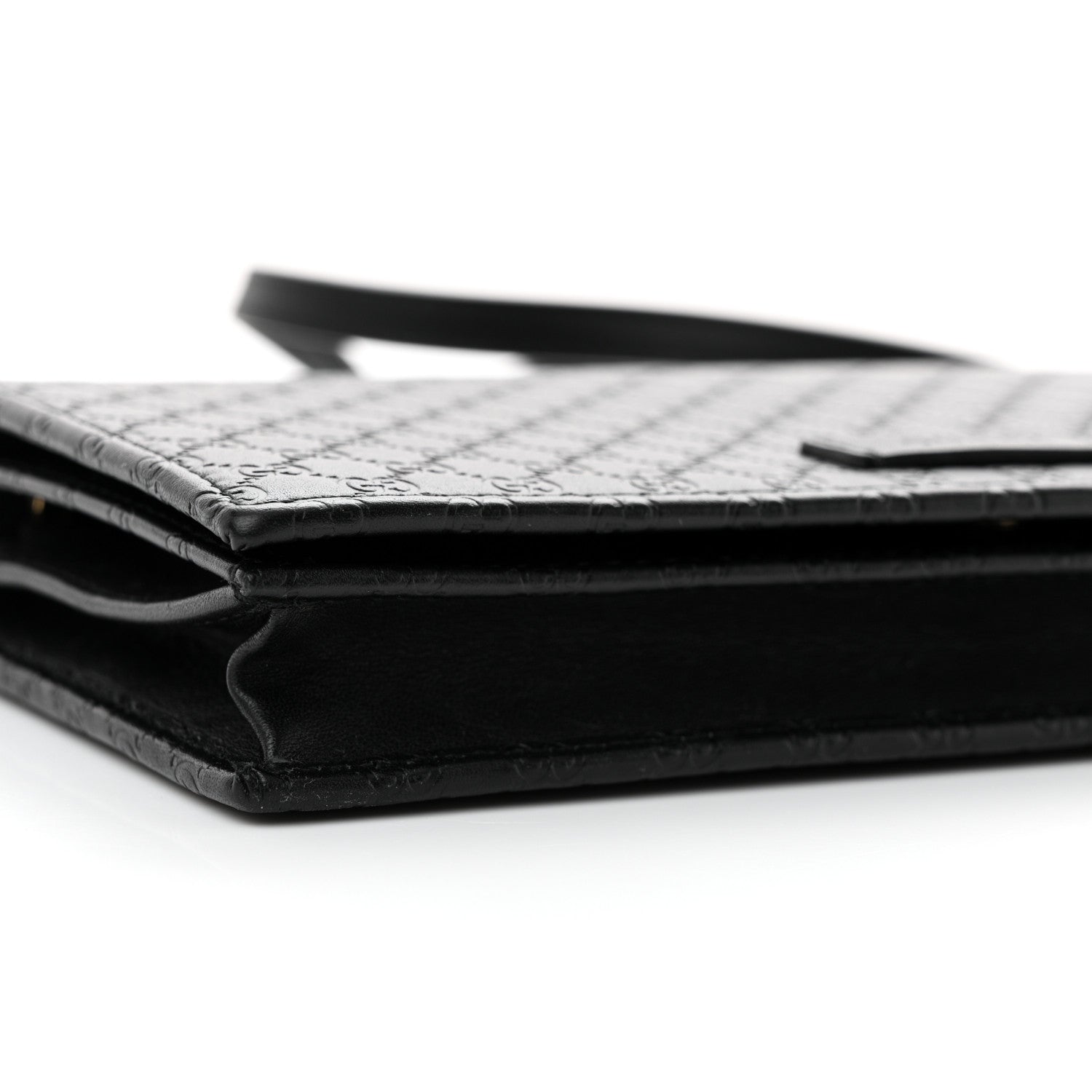 Gucci Microguccissima Crossbody Wallet Black 8 of 14