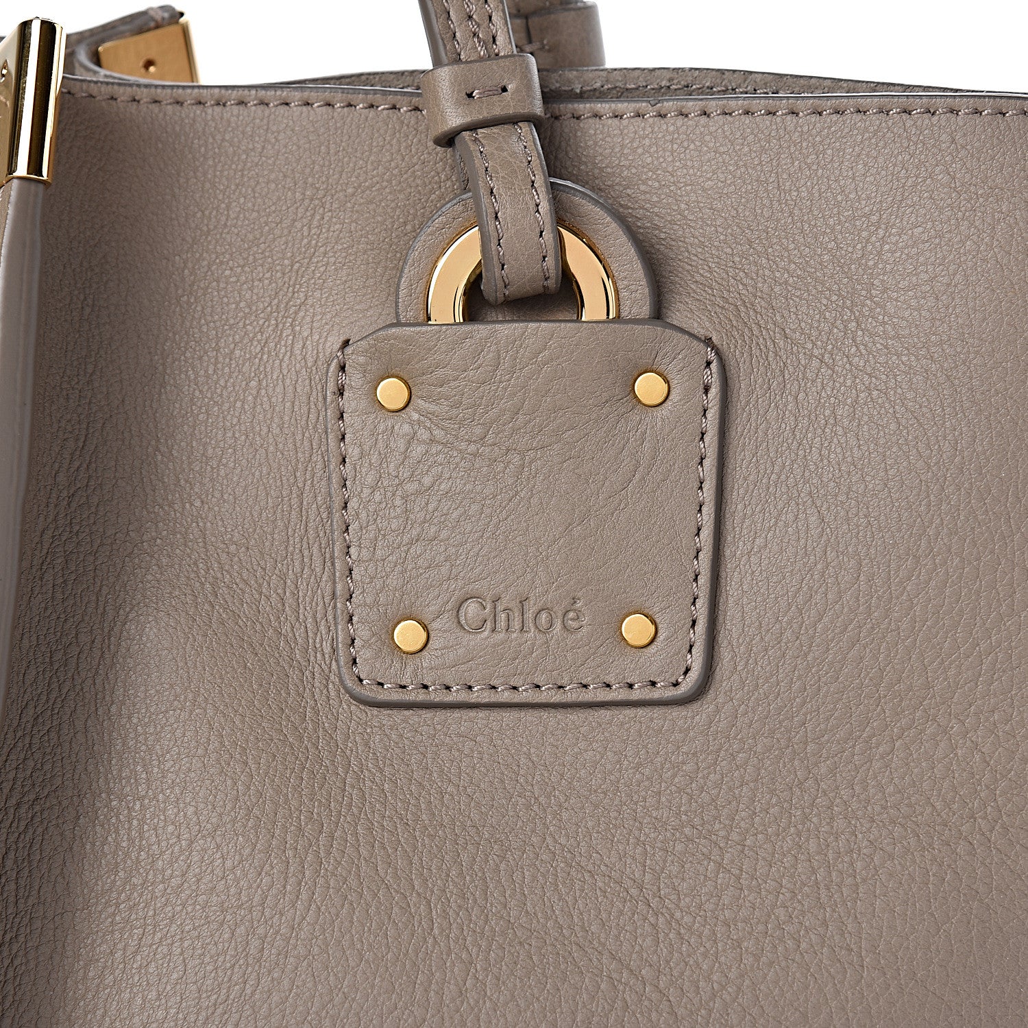 Chloe Smooth Calfskin Medium Vick Tote Motty Grey 11 of 13