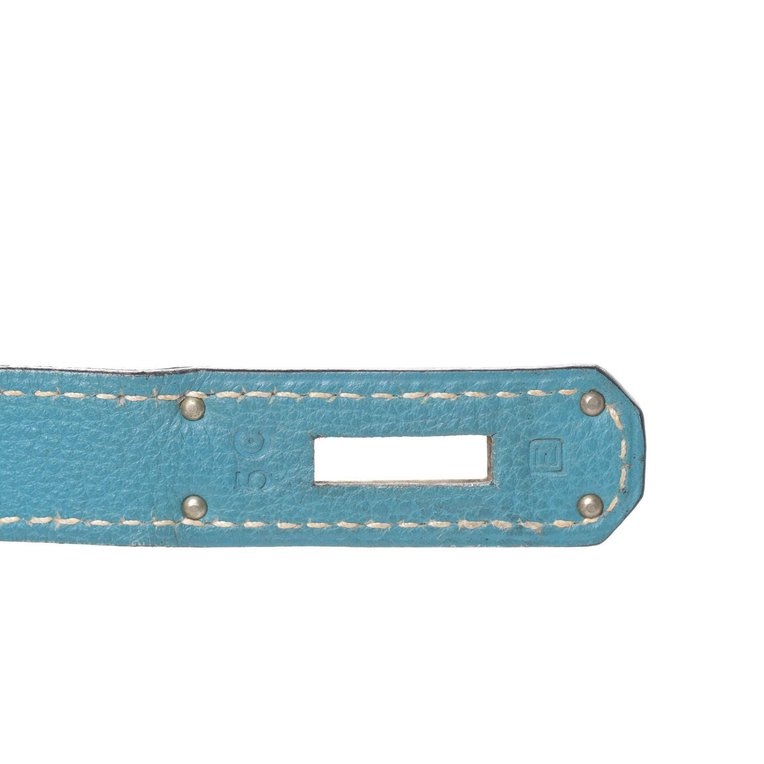 Hermes Taurillon Clemence Birkin 30 Blue Jean 24 of 46