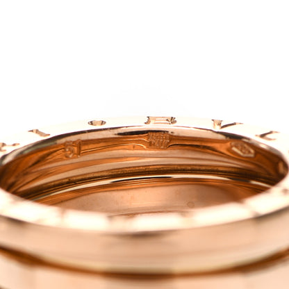 Bulgari 18K Rose Gold B.Zero1 Three-Band Ring 50 5.5 5 of 5