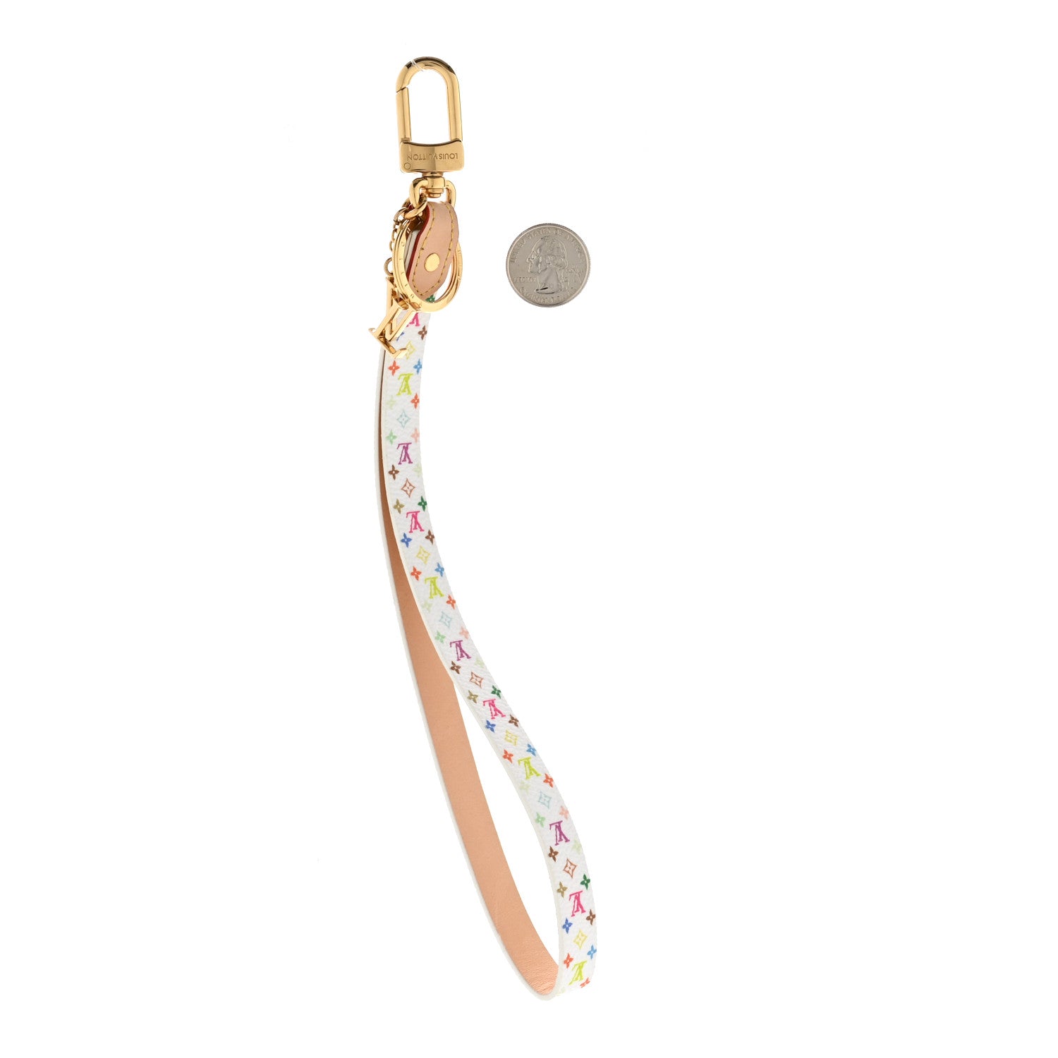 Louis Vuitton LV X TM Monogram Multicolor Dragonne XXL Key Holder White 2 of 6