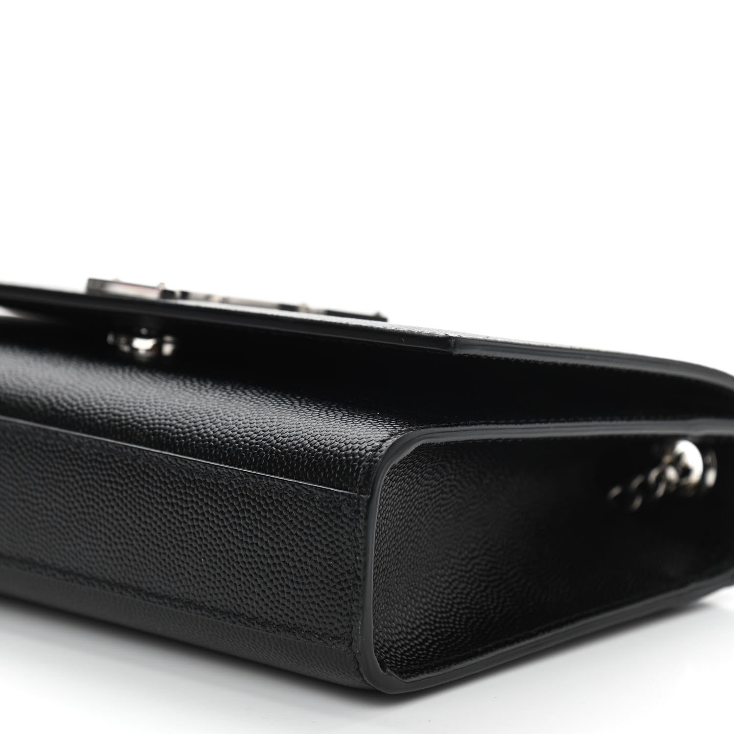 Saint Laurent Grain De Poudre Small Monogram Kate Satchel Black 10 of 10