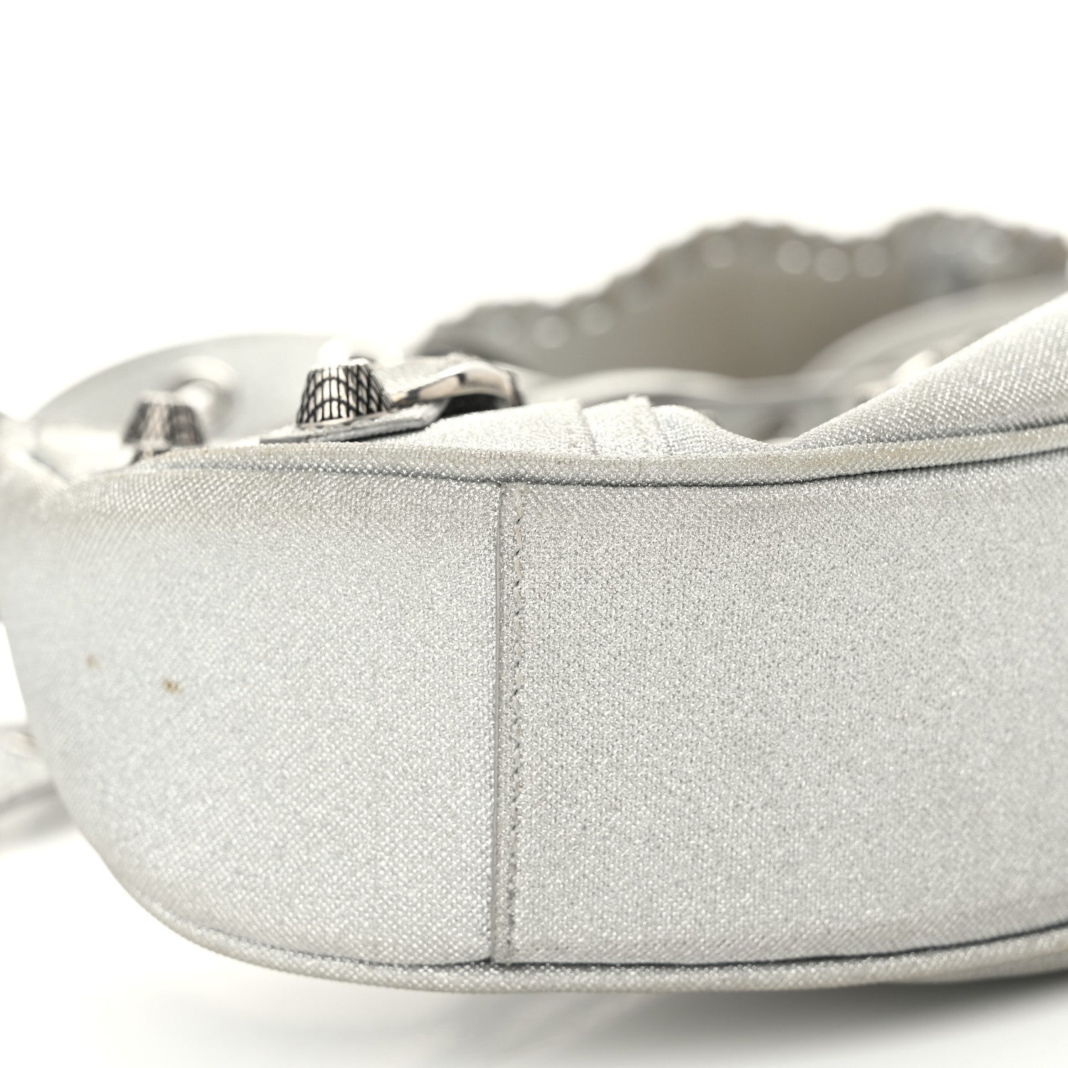 Balenciaga Sparkling Fabric Le Cagole Shoulder Bag XS Silver 10 of 14