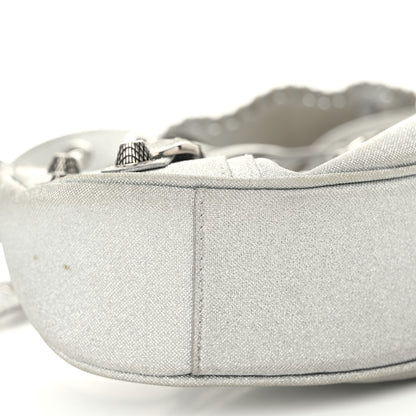 Balenciaga Sparkling Fabric Le Cagole Shoulder Bag XS Silver 10 of 14
