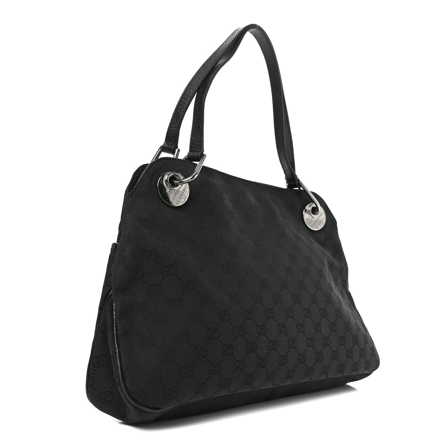 Gucci Monogram Medium Eclipse Shoulder Bag Black 2 of 9