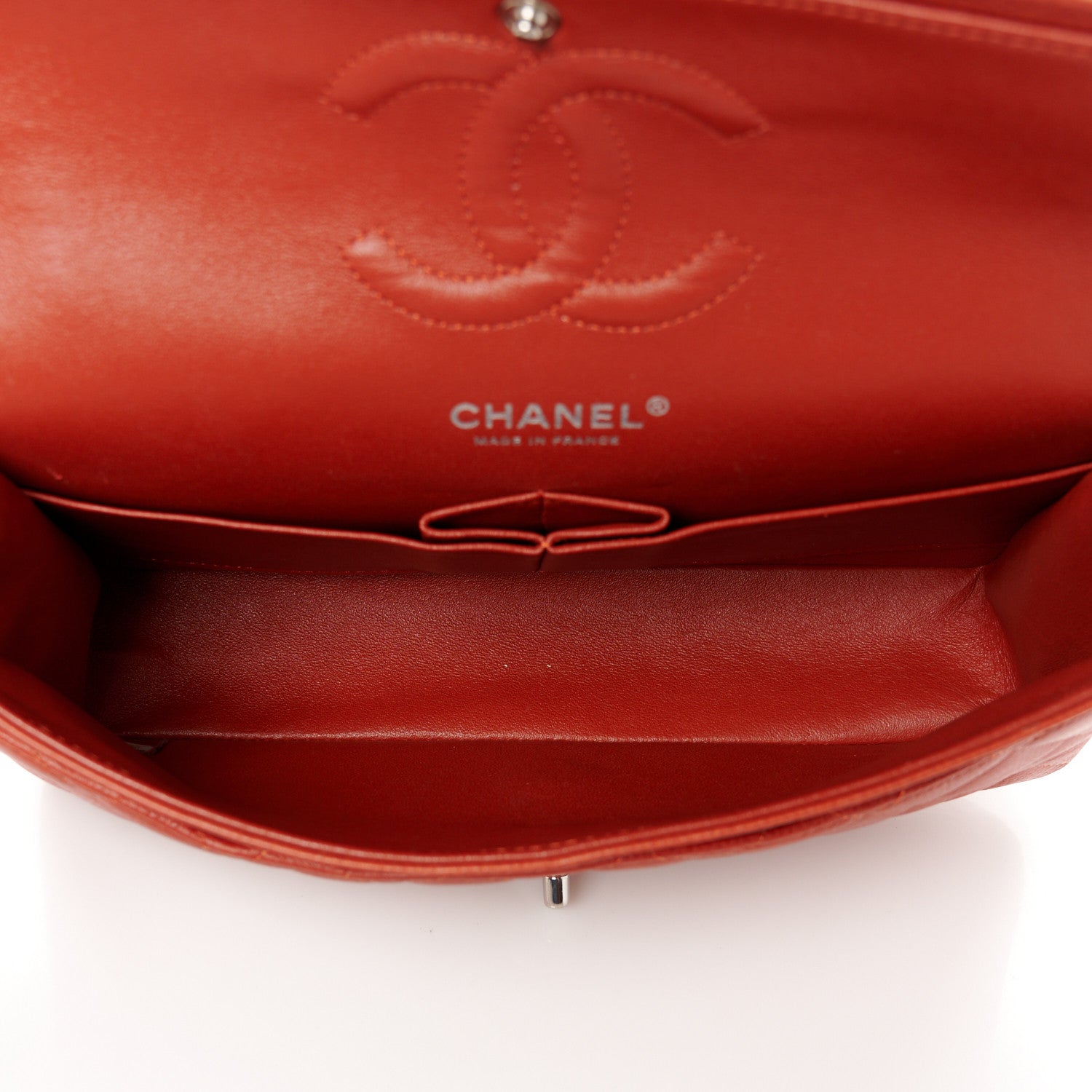 Chanel Caviar Quilted Medium Double Flap Red 5 of 11