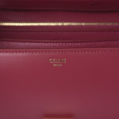 Celine Box Calfskin Medium Classic Box Flap Bag Raspberry 6 of 11